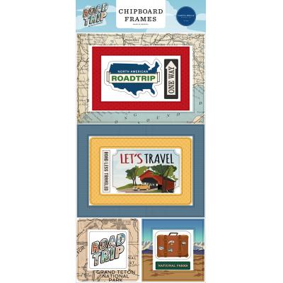 Carta Bella Road Trip Sticker - Chipboard Frames